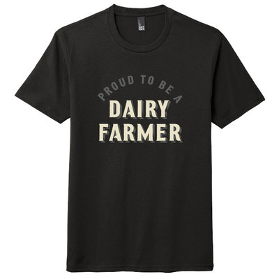 Proud To Be A Dairy Farmer Tee- Black Proud To Be A Dairy Farmer Tee- Black