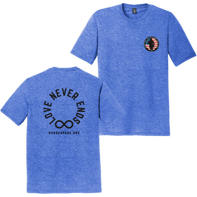 Love Never Ends Tee- Blue Love Never Ends Tee- Blue