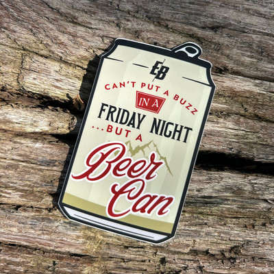 Eric Burgett Beer Can Sticker Eric Burgett Beer Can Sticker