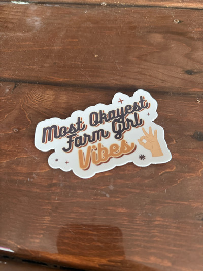 Farm Girl Vibes Sticker Farm Girl Vibes Sticker