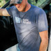 Farm Focused Heathered Navy Tee