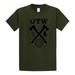 OTW Axe Tree Log Olive Green Tee OTW Axe Tree Log Olive Green Tee