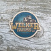 Welker Farms Wood Logo Sticker