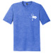 Field Rows LEFT CHEST Logo Tee- Blue Field Rows LEFT CHEST Logo Tee- Blue