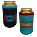 BTR coozies black and teal blue option side 1