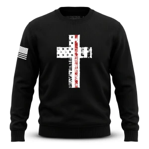 Cross Flag Red Line