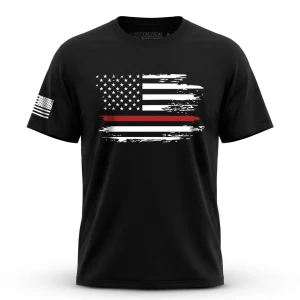 Distressed Flag Red Line