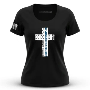 Cross Flag Blue Line