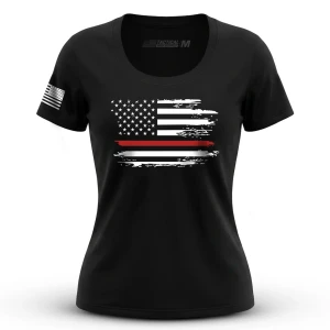Distressed Flag Red Line