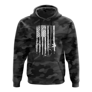 Black Camo - Rifle Flag