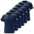 Navy Blue - RWB Flag - Men's Shirt Bundle - 6 Pack