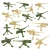 Classic MPC Machine Guns 16pcs Tan & OD