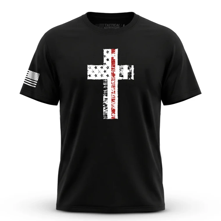 Cross Flag Red Line