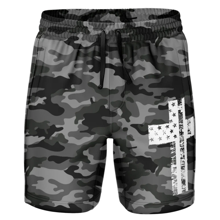 Black Camo - Cross Flag