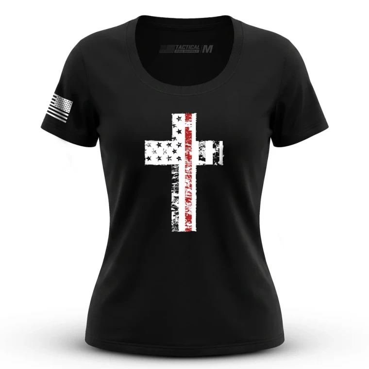 Cross Flag Red Line