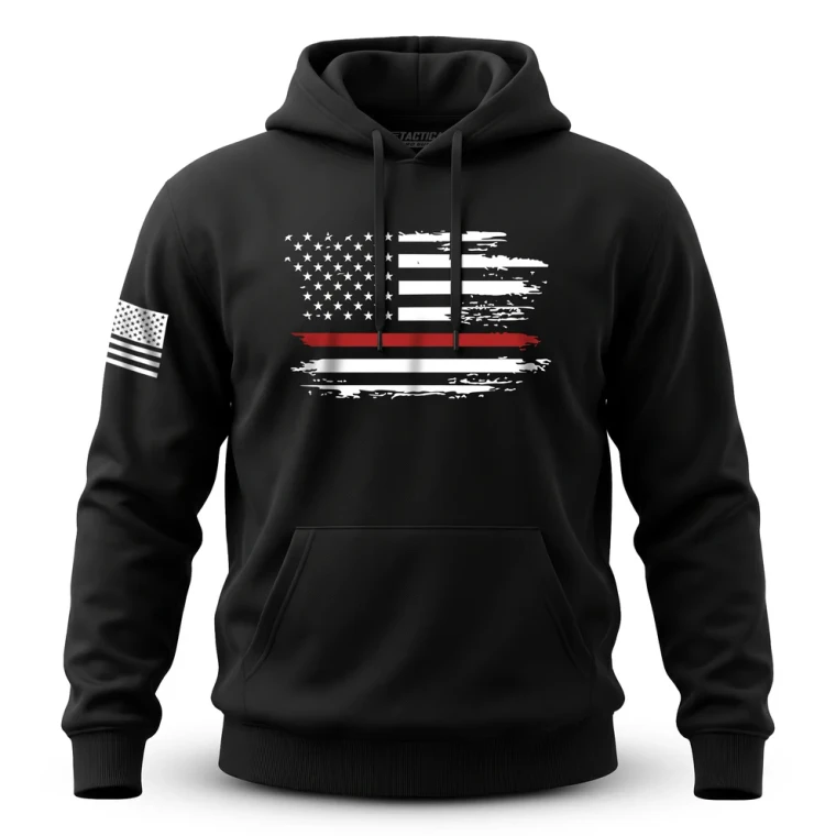 Distressed Flag Red Line