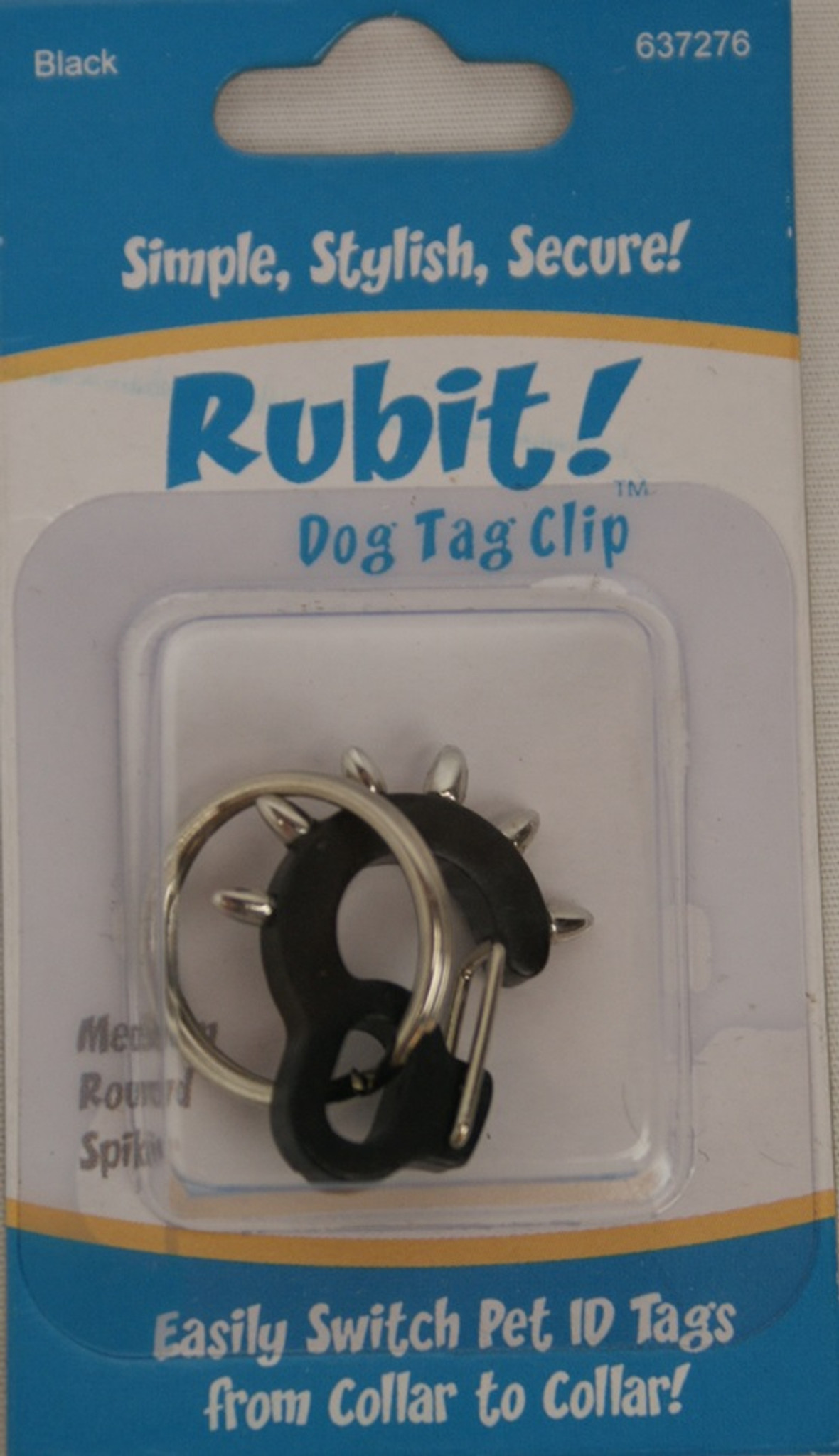 Medium Spike Dog Tag Clip - Rubit Dog Tag Clip