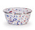 Small Enamelware Salad Bowl, Americana Design