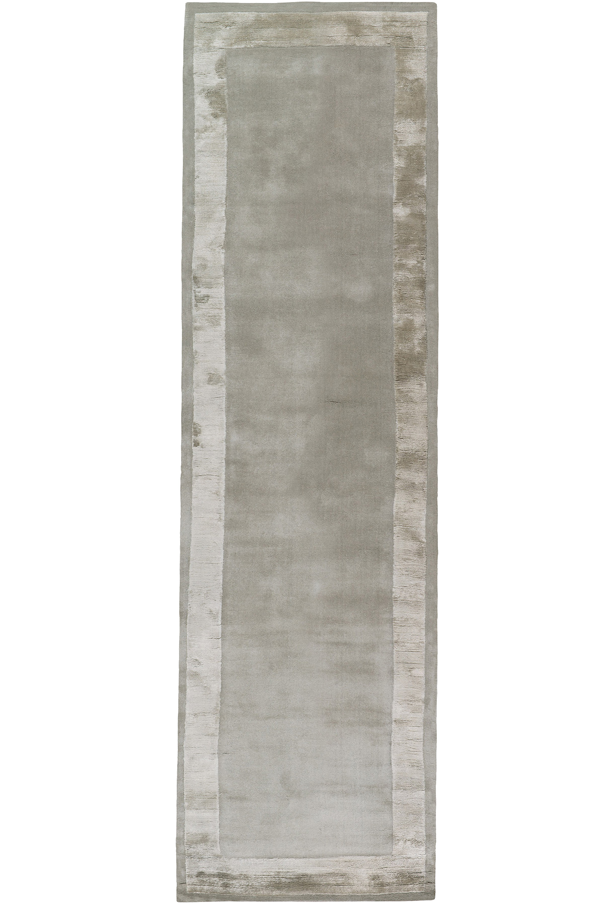 Border Rug Runner Silk Border Order Grey Runner rug by Farrow & Ball