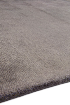 Mohair Slate Round by The Rug Company - Close-up