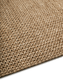 Abaca Herringbone Camel - side pile image