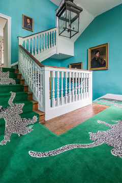 Climbing Leopard by Diane von Furstenberg - staircase project