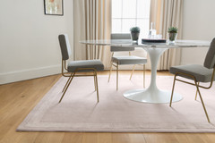 Portland Pink Silk Border rug by Farrow & Ball landscape image