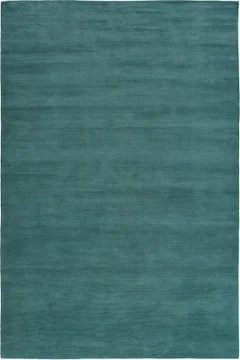 Leighton Teal Cut and Loop Stripe rug by Farrow & Ball - Flatshot White