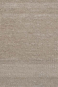 Flatweave Handcarded Wool Bone - flatshot