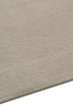 Flatweave Wool Ecru - sidepile