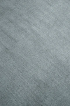 Close-up of Margo rug in Lake, showing wool texture