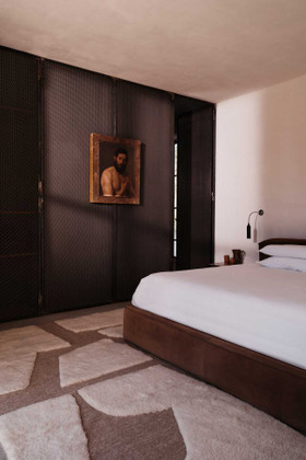 Fossil Tan by The Rug Company - bedroom
