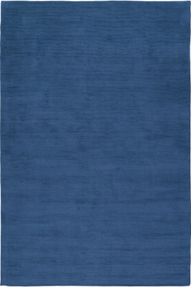 Bay Blue Cut and Loop Stripe rug by Farrow & Ball - Flatshot White