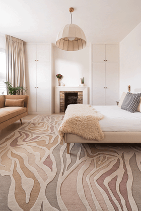 Rêverie Blonde Round by The Rug Company - roomset image