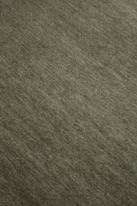Close-up of Doma rug in Forest, showing wool-silk blend texture