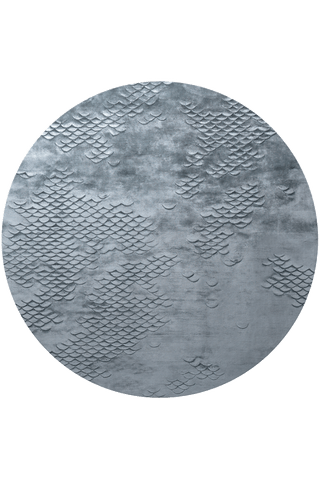 Scales River Round Rug by Helen Amy Murray - flatshot image