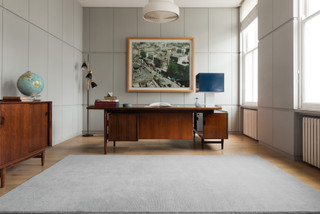 Wizlet Cut and Loop Stripe rug by Farrow & Ball landscape image
