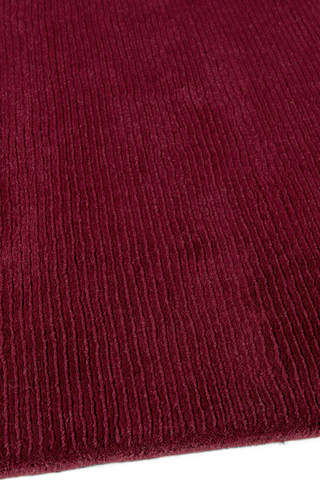 Keepers Red Cut and Loop Stripe rug by Farrow & Ball flatshot image