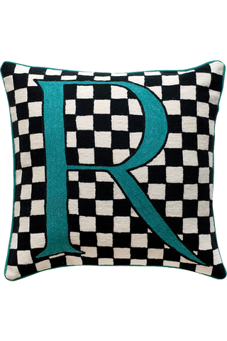 Alphabet R cushion by Sue Timney - Flatshot