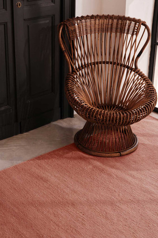 Flatweave Handcarded Wool Sienna - incidental Flatweave Handcarded Wool Sienna - incidental