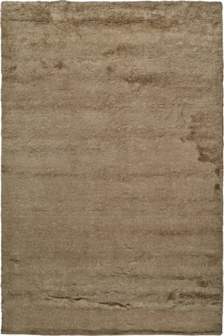 Mohair Shag rug in Willow styled beneath a chaise longue