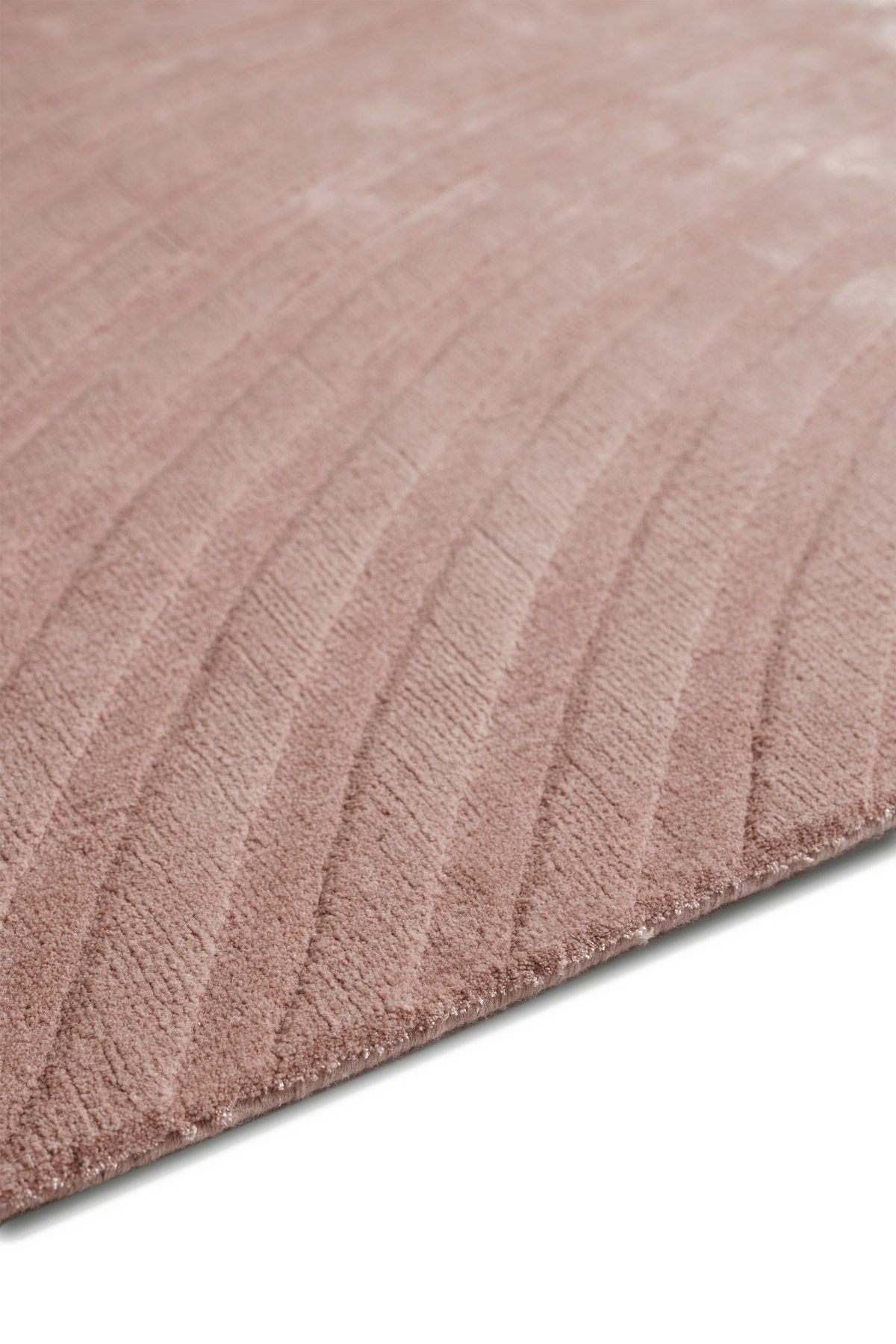 Sono Salmon Rug by The Rug Company - side pile image