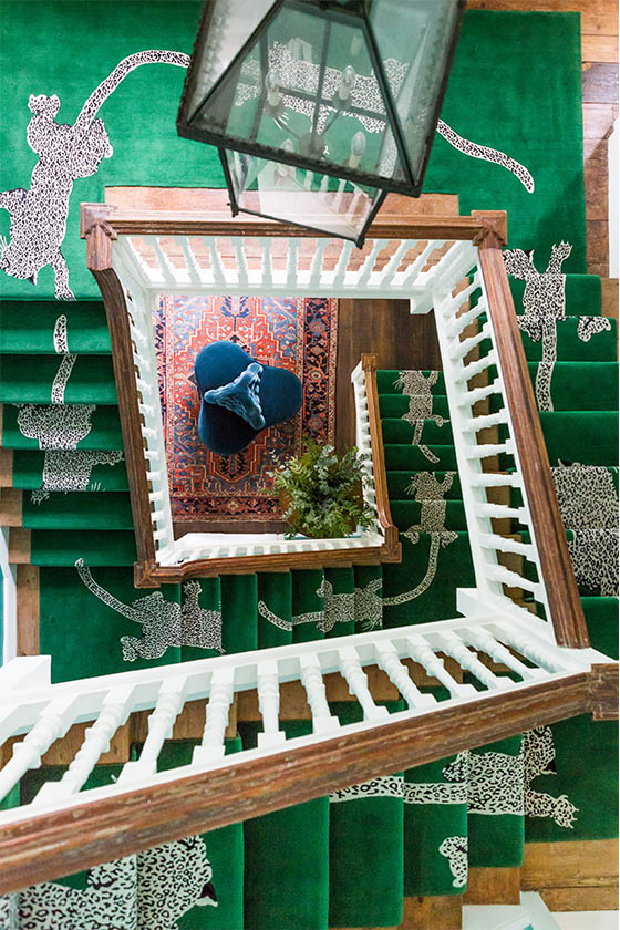 Climbing Leopard by Diane von Furstenberg - staircase image