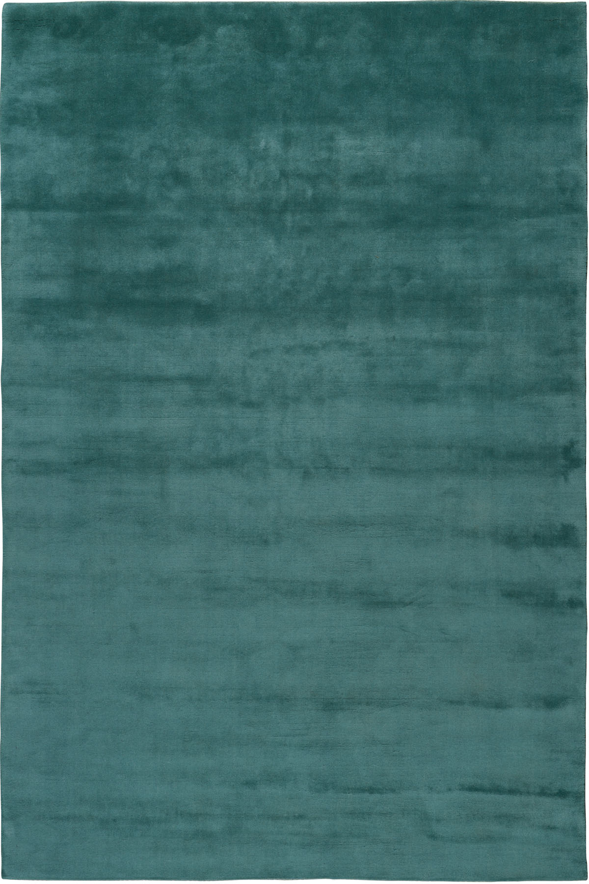Leighton Teal Plain Wool rug by Farrow & Ball - Flatshot White