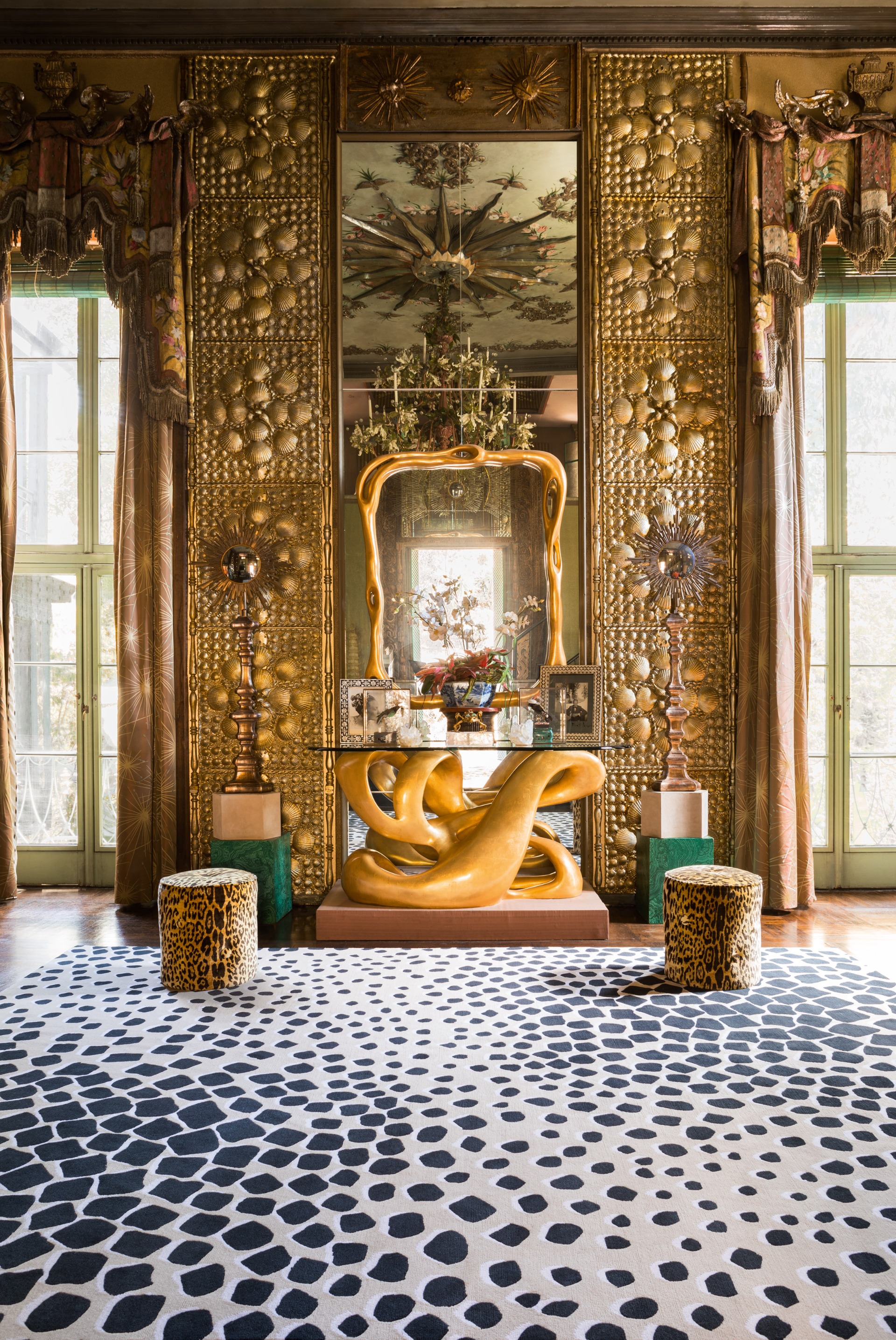 Giraffe Dusk by Diane Von Furstenberg roomset