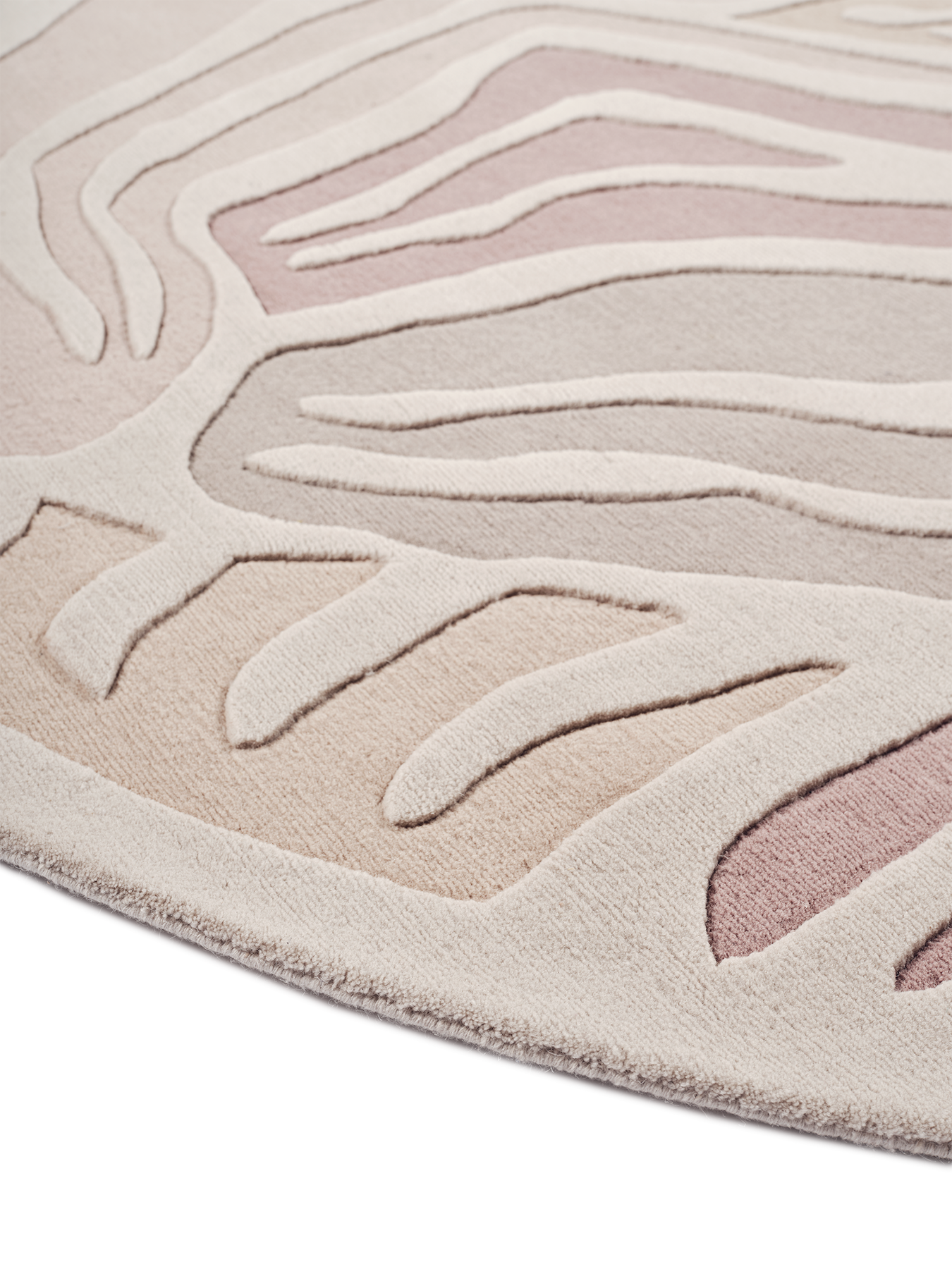 Rêverie Blonde Round by The Rug Company - sidepile image