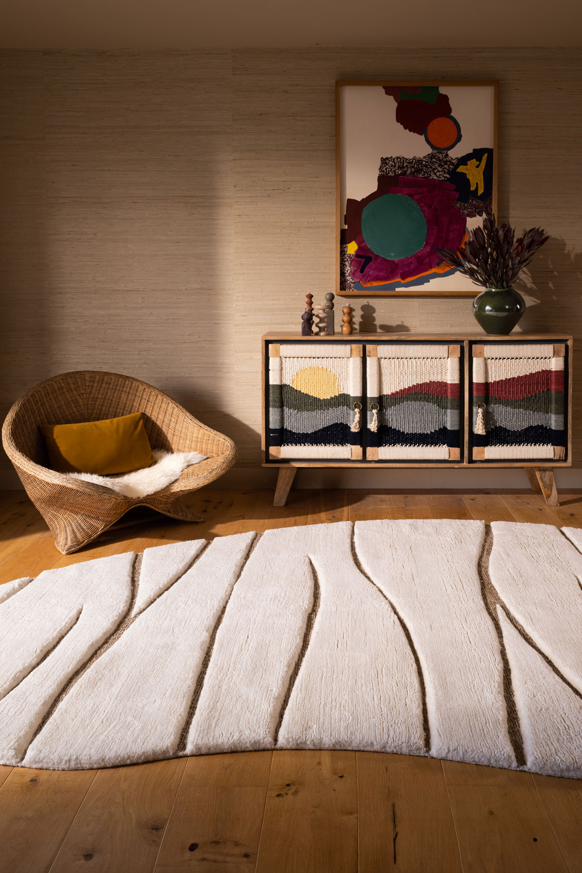 Deep Pile Merino Vail Nettle Shaped - detail shot