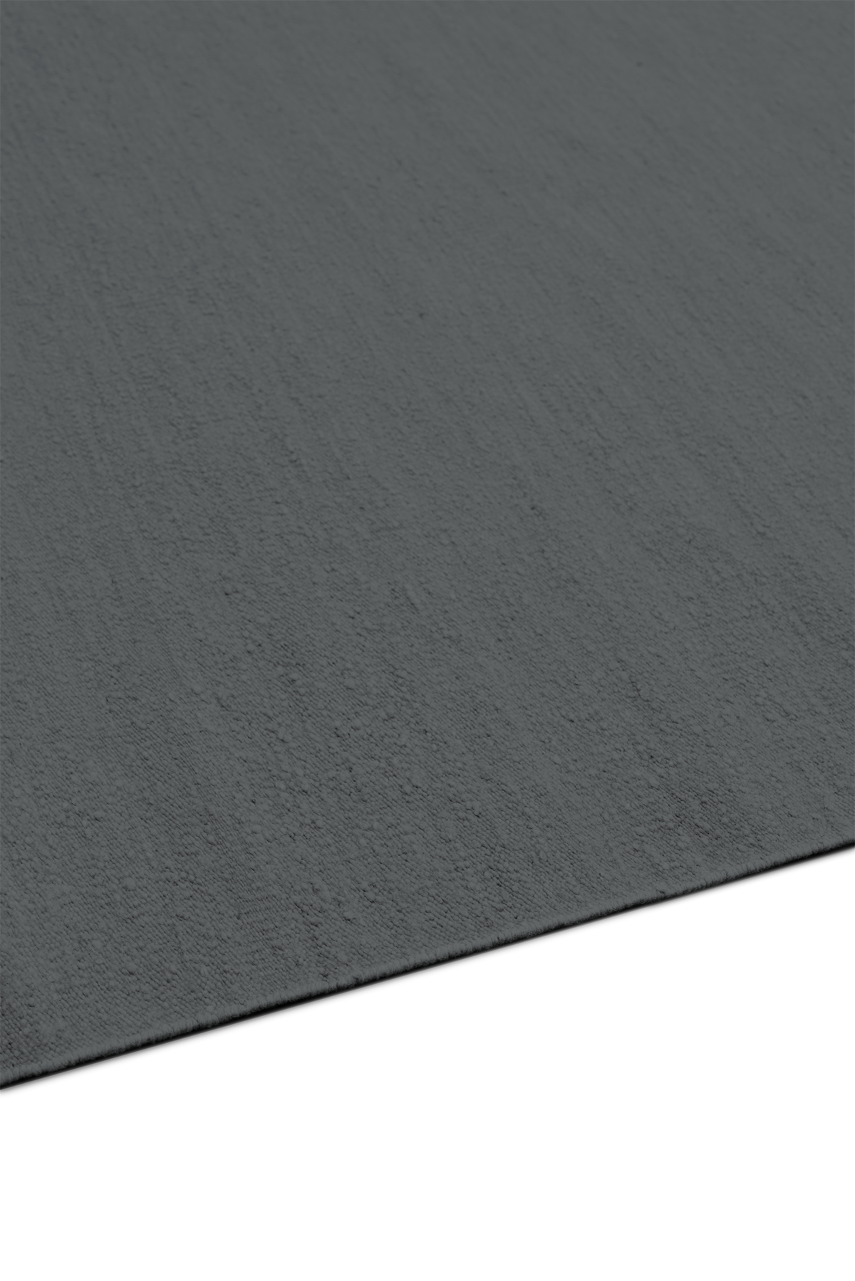 Flatweave Handcarded Wool Flint - sidepile