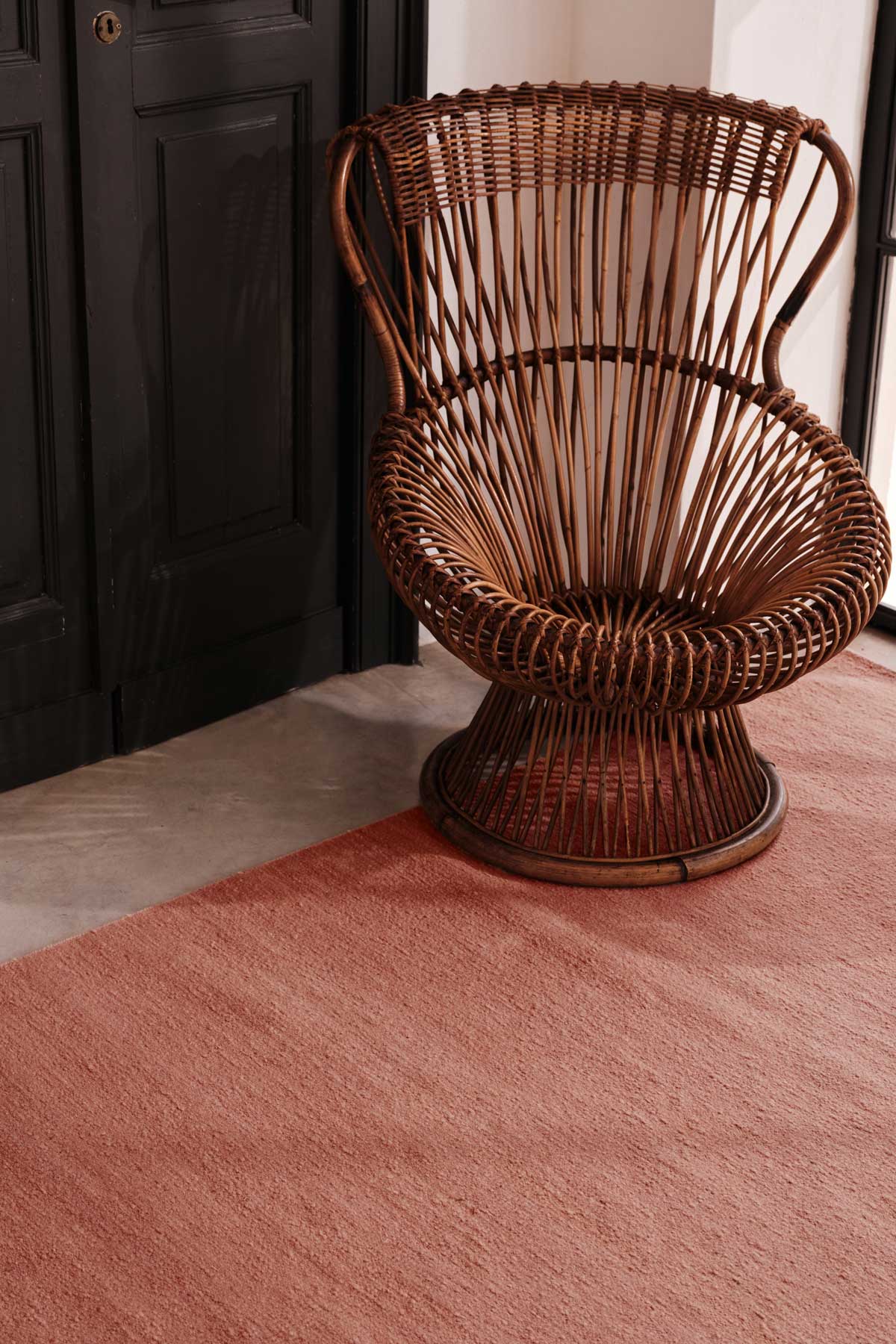 Flatweave Handcarded Wool Sienna - incidental