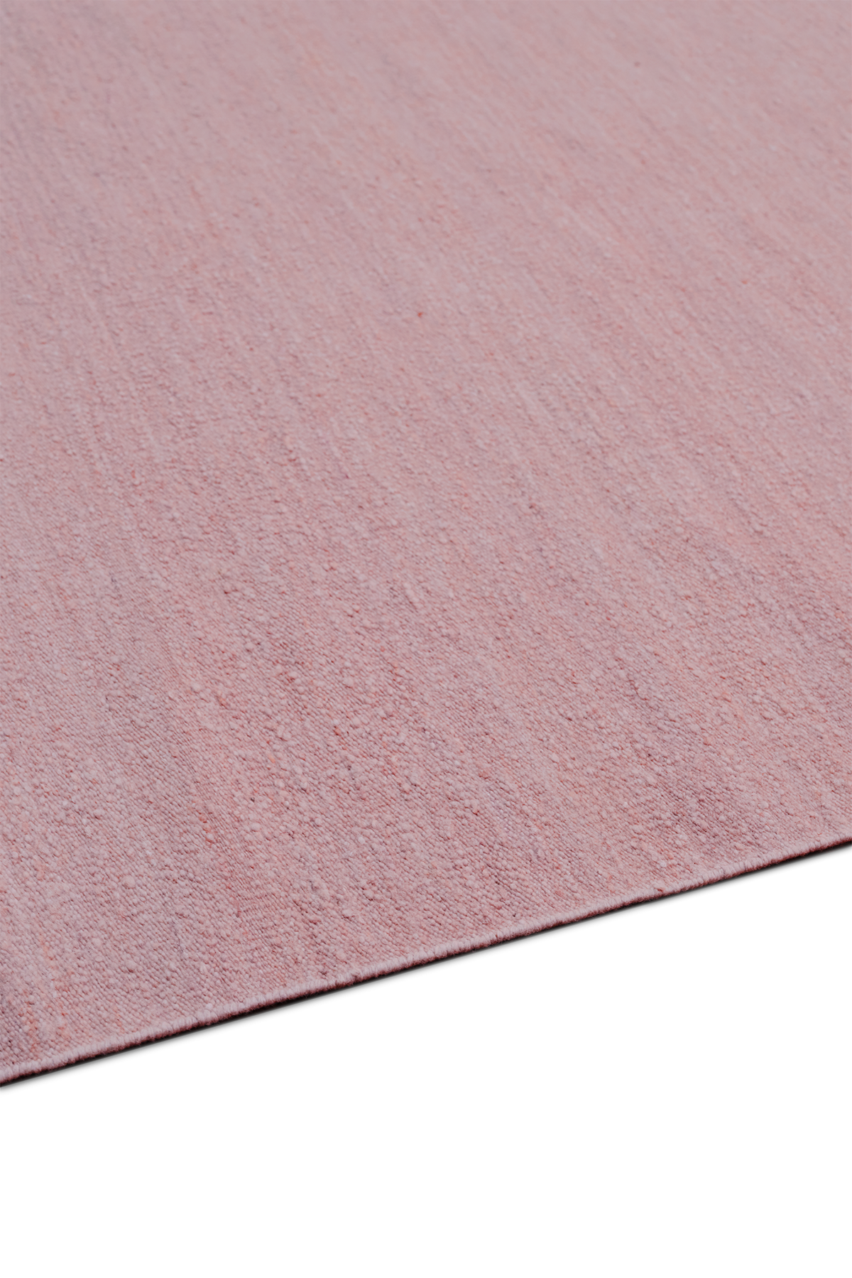 Flatweave Handcarded Wool Stucco - sidepile